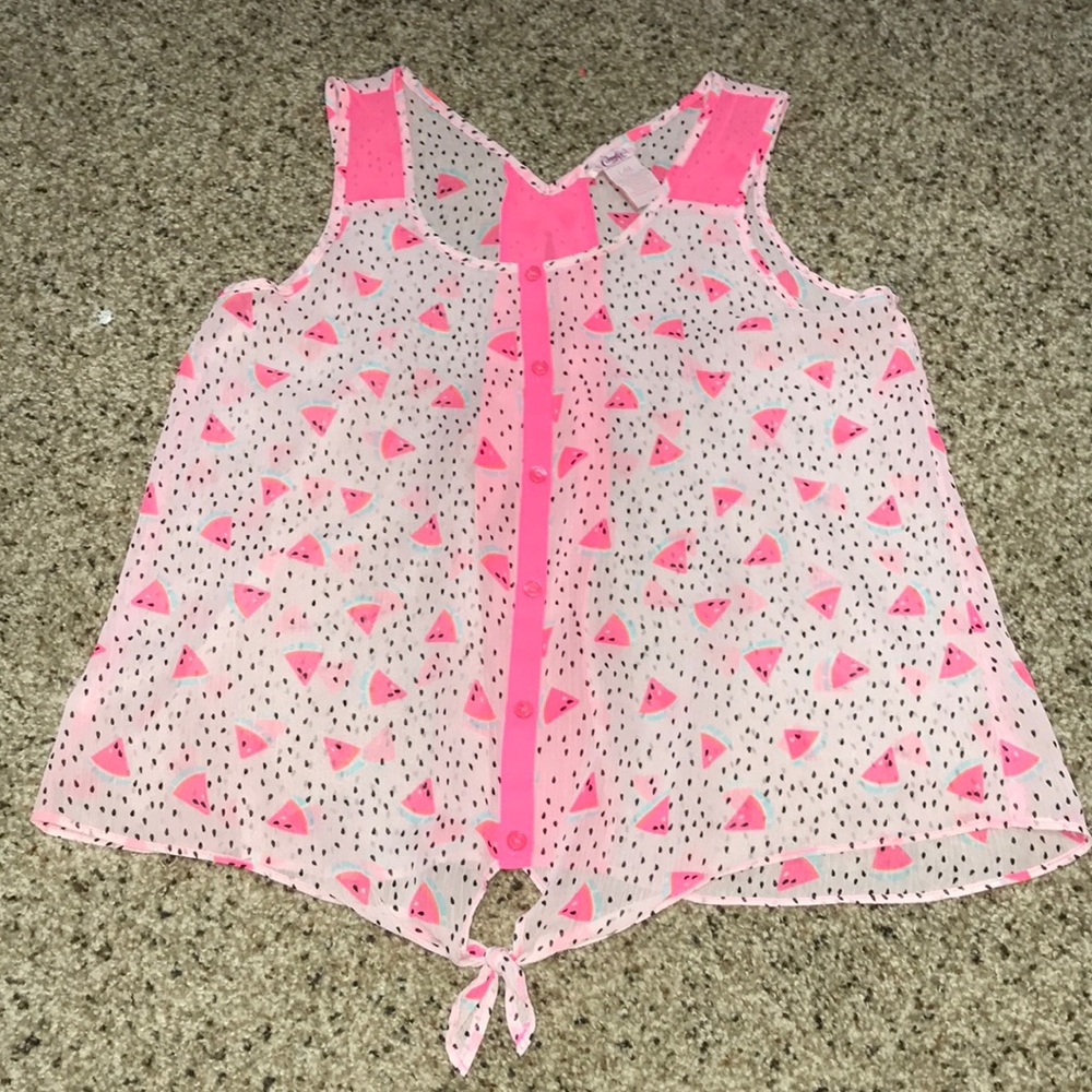 Watermelon see-thru tank